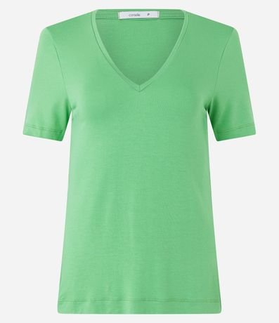 Blusa Básica en Viscosa con Escote V 5