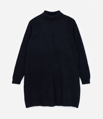 Vestido Corto de Punto con Cuello Alto Curve & Plus Size 5