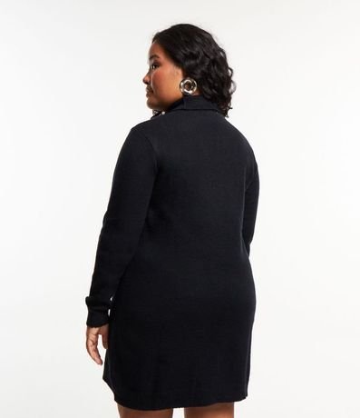 Vestido Corto de Punto con Cuello Alto Curve & Plus Size 3
