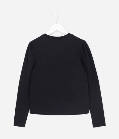 Remera Infantil con Brillos Aplicados en Formato Corazón - Talle 5 a 14 años 2