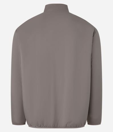 Campera en Tricolina con Cuello Alto y Cierre por Cremallera 2