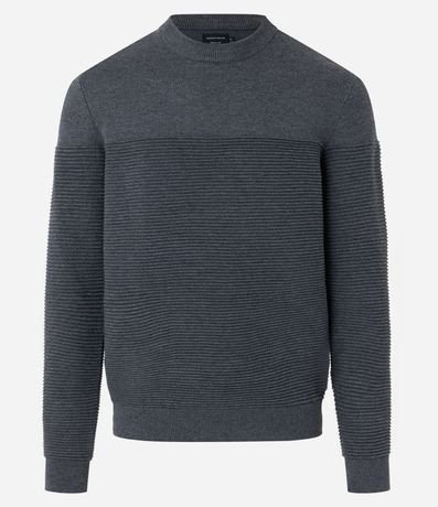 Suéter en Punto con Canalé Texturizado 5