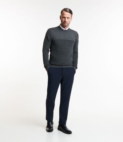 Suéter en Punto con Canalé Texturizado 2