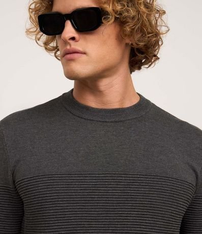 Suéter en Punto con Canalé Texturizado 4