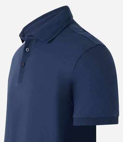 Polo Regular en Media Malla con Detalles Texturizados 6