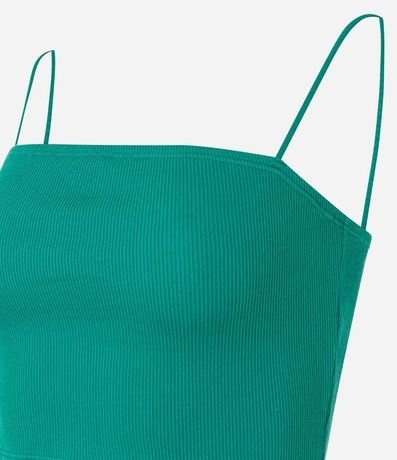 Blusa Cropped de Tirantes en Rib Texturizada 6