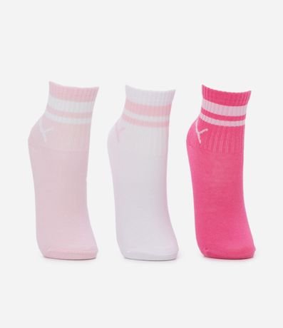 Kit 03 Medias Infantiles Puma - Talle 25 al 34 2