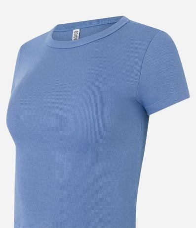 Blusa en Rib Acanalada con Manga Corta 6