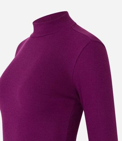 Blusa en Algodón Manga Larga y Cuello Alto 6