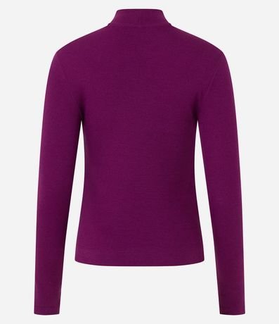 Blusa en Algodón Manga Larga y Cuello Alto 7