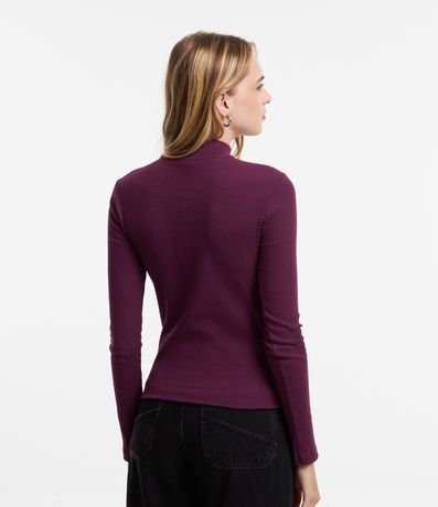 Blusa en Algodón Manga Larga y Cuello Alto 5