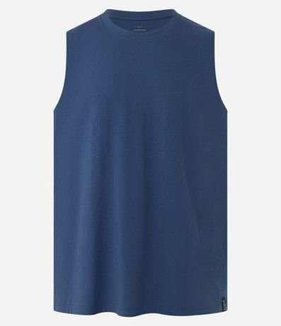 Musculosa en Algodón con Cuello Redondo y Tag en el Bajo 6