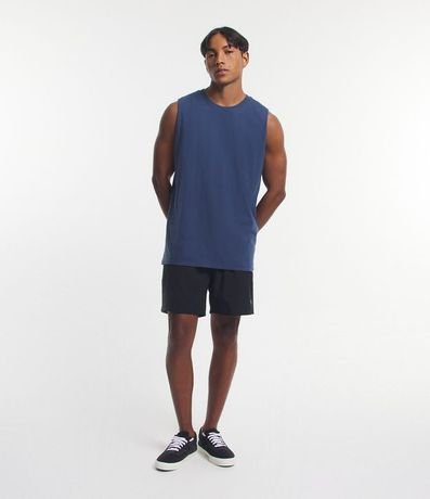 Musculosa en Algodón con Cuello Redondo y Tag en el Bajo 2