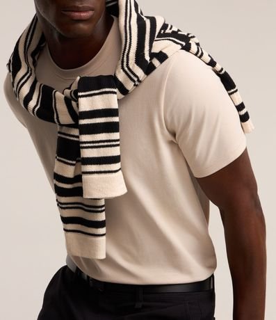 Remera Casual en Algodón con Cuello Redondo 2