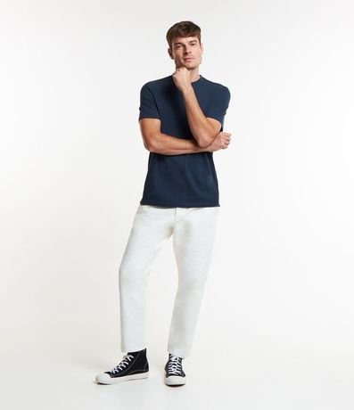 Remera Casual en Algodón con Cuello Redondo 2