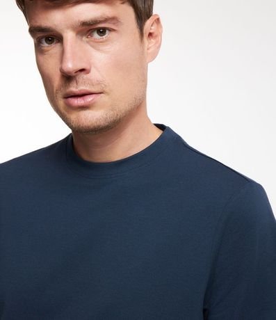 Remera Casual en Algodón con Cuello Redondo 3