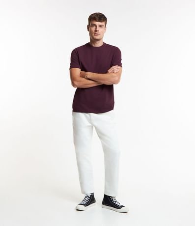 Remera Casual en Algodón con Cuello Redondo 2