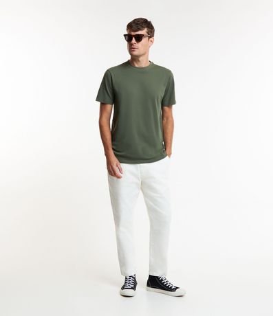 Remera Casual en Algodón con Cuello Redondo 2