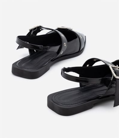 Zapatilla Slingback con Puntera Fina y Hebillas 3
