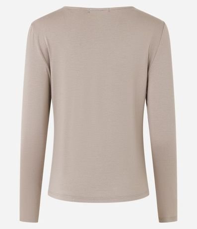Blusa en Media Malla con Cuello Drapeado 7