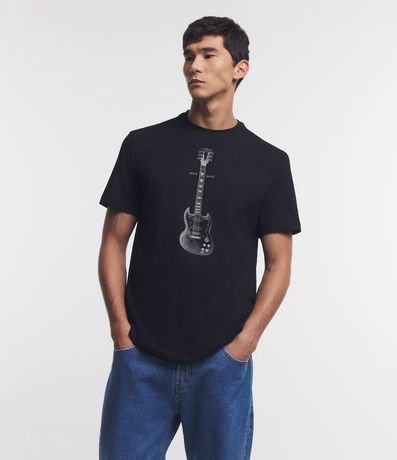 Remera Comfort en Algodón con Estampado Rock Peace 1