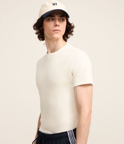 Remera Muscle en Media Malla con Manga Corta