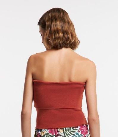 Blusa en Punto Sin Breteles y con Canesú Virada 4