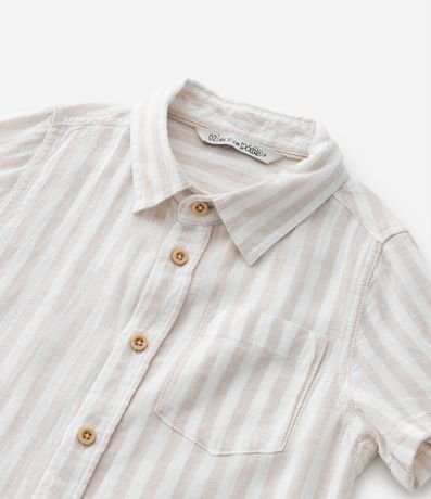 Camisa Infantil en Viscolino Rayada - Talle 1 a 5 años 5