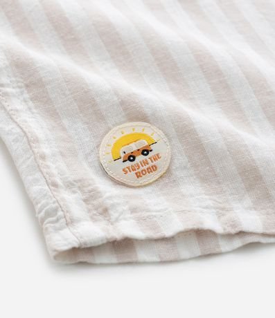 Camisa Infantil en Viscolino Rayada - Talle 1 a 5 años 6