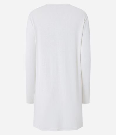 Cardigan Alargado en Punto Liviano 6