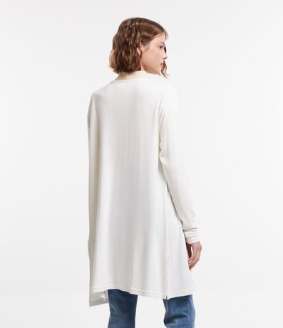 Cardigan Alargado en Punto Liviano 3