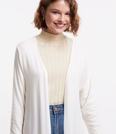 Cardigan Alargado en Punto Liviano 4