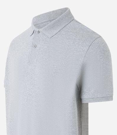 Remera Polo con Textura Acanalada 7