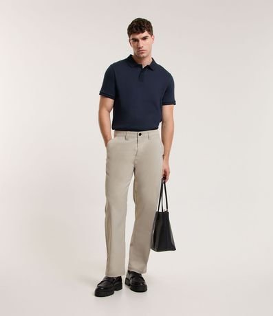 Remera Polo con Textura Acanalada 2