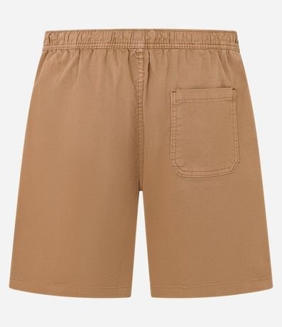 Bermuda en Sarga Lavada con Lazo en la Cintura 6