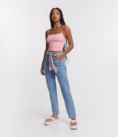 Top Cropped de Poliamida con Breteles Finos 2