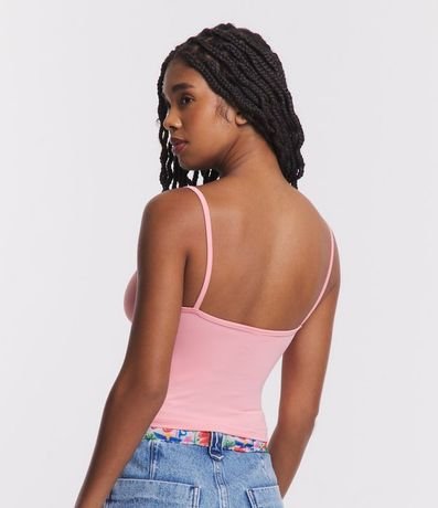 Top Cropped de Poliamida con Breteles Finos 3