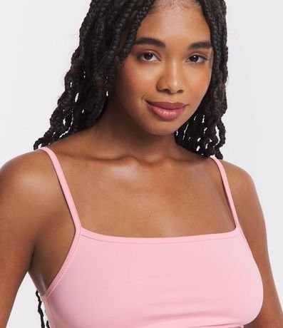 Top Cropped de Poliamida con Breteles Finos 4