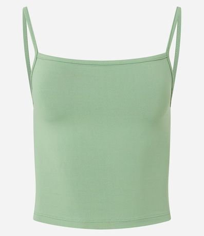 Top Cropped de Poliamida con Breteles Finos 5