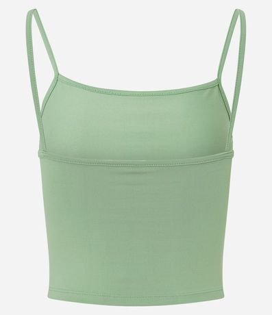 Top Cropped de Poliamida con Breteles Finos 6