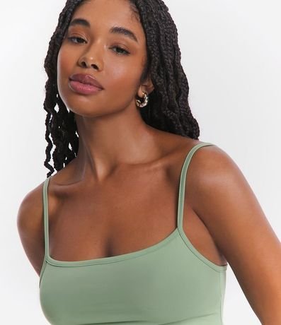 Top Cropped de Poliamida con Breteles Finos 4