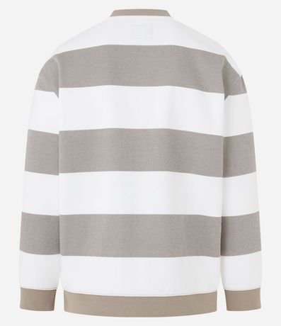 Buzo Ballonn en Algodón Rayada con Puños y Barra Acanaladas 6