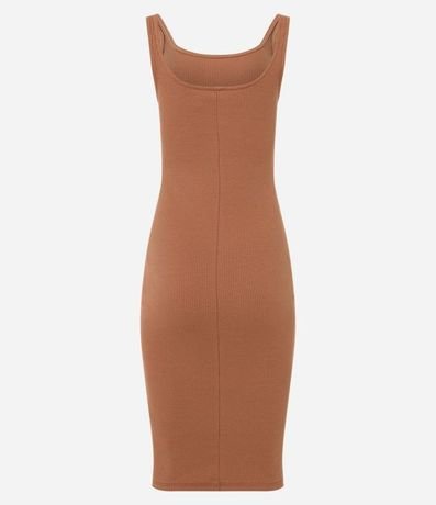 Vestido Midi en Algodón con Escote Cuadrado 6