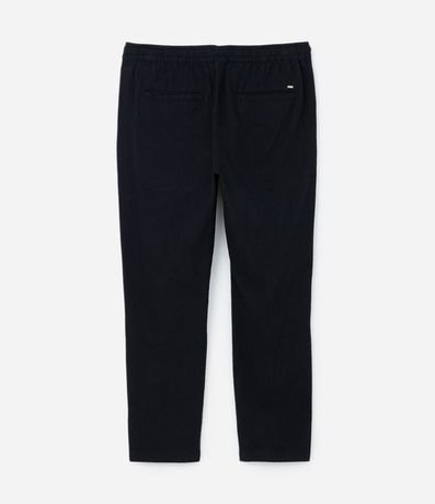 Pantalón con Efecto Lino y Lazo en la Cintura 3