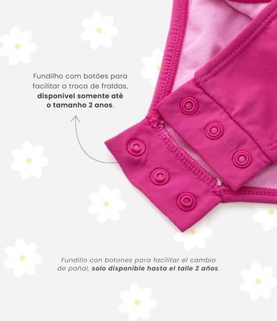 Malla Infantil Estampa Arcoíris con Volado y Moña - Talle 1 a 4 años 6