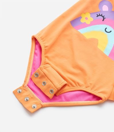 Malla Infantil Estampa Arcoíris con Volado y Moña - Talle 1 a 4 años 4