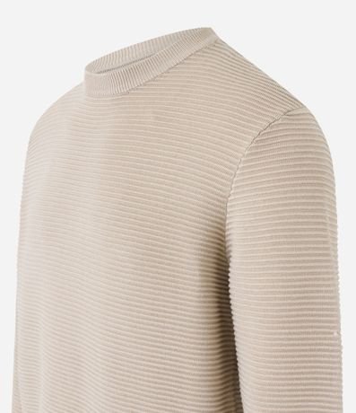 Suéter de Punto Liviano con Texturas Horizontales 6