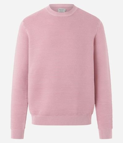 Suéter de Punto Liviano con Texturas Horizontales 5