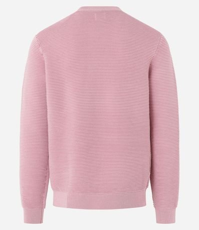 Suéter de Punto Liviano con Texturas Horizontales 7
