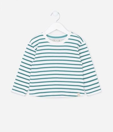 Blusa Infantil en Media Malla con Estampado de Rayas - Talle 1 a 5 años